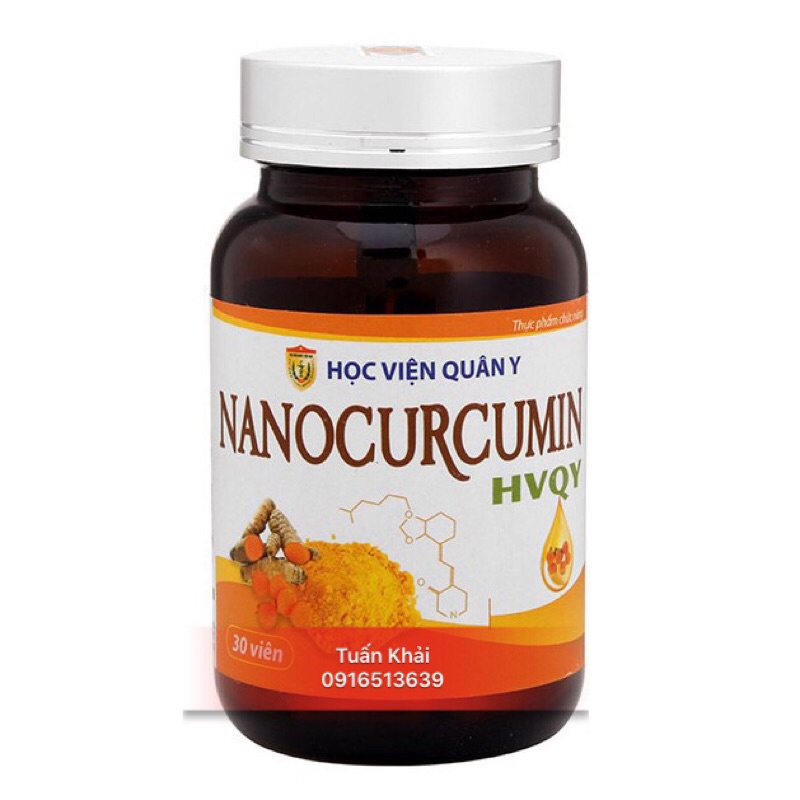 NANO CURCUMIN - HỌC VIỆN QUÂN Y - Hộp 30 viên