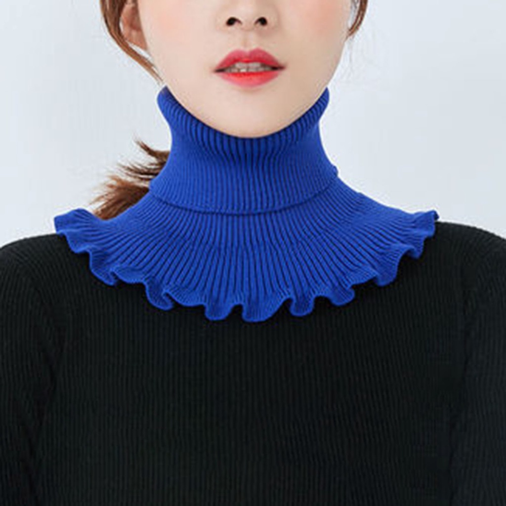 Cổ áo giả nhún bèo trang trí thời trang cho nữ