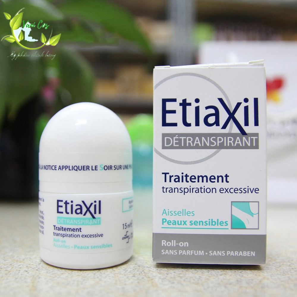 [CHÍNH HÃNG] Lăn khử mùi hôi ETIAXIL dành cho da nhạy cảm màu xanh 15ml