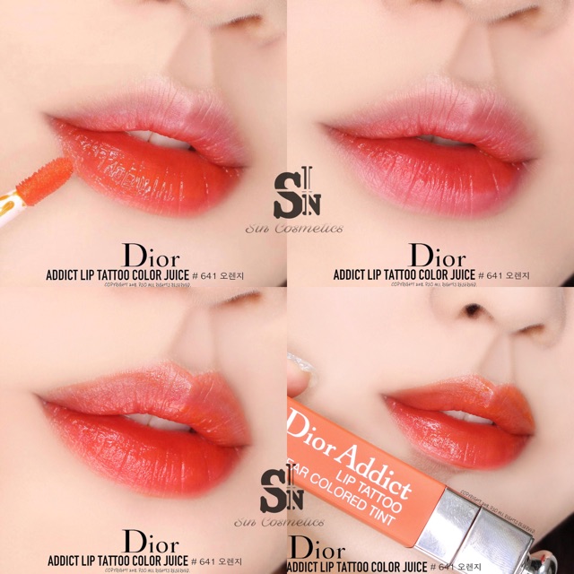 dior addict lip tattoo orange