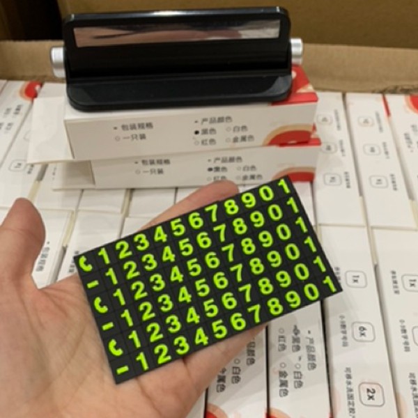 Bảng số điện thoại để taplo kèm giá đỡ 6 dãy số phản quang | BigBuy360 - bigbuy360.vn