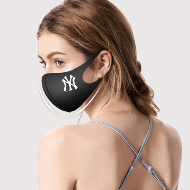 Khẩu trang bằng vải su phong cách Hàn Quốc hiện đại MLB NY LA MASK