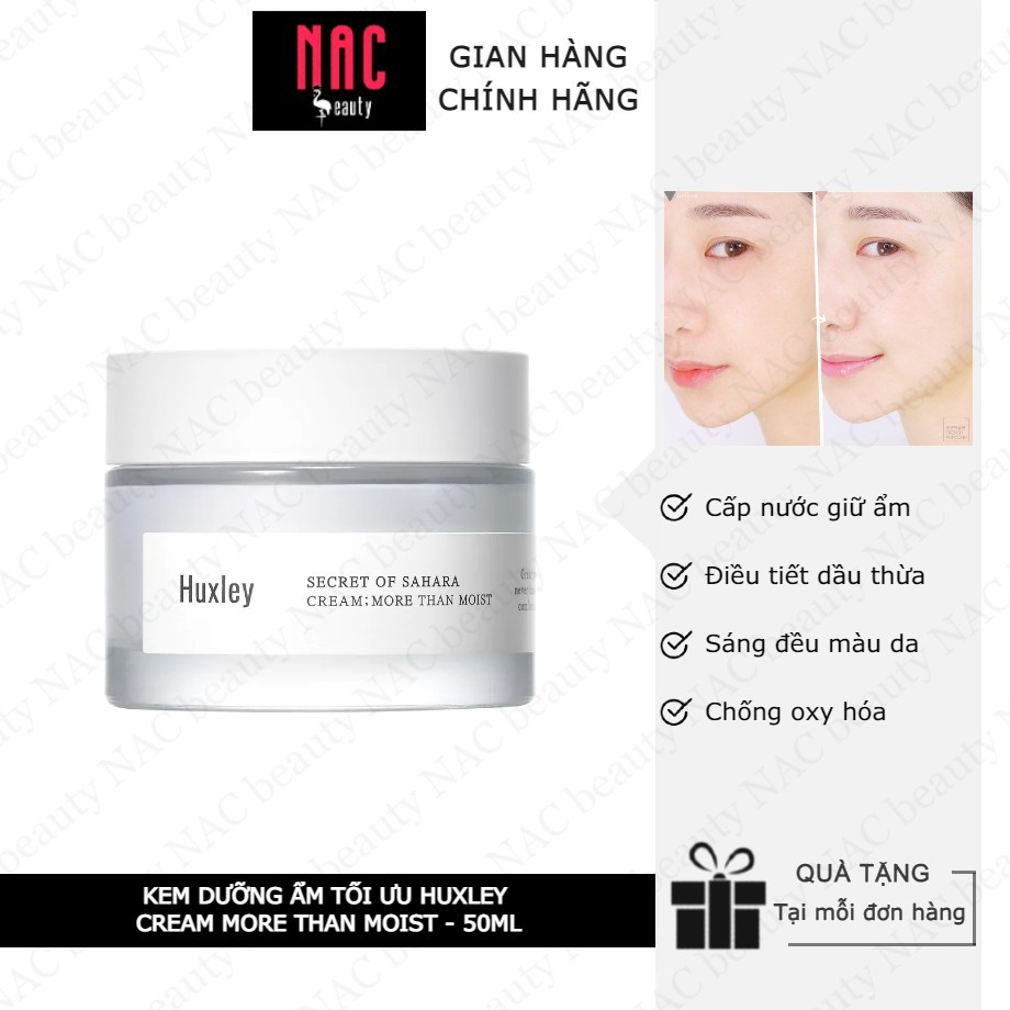 Kem Dưỡng Ẩm Tối Ưu Huxley Cream; More Than Moist 50ml