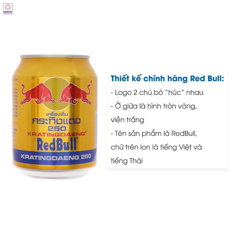 Thùng 24 lon Bò húc RED BULL giật nắp đỏ hàng công ty chính hãng