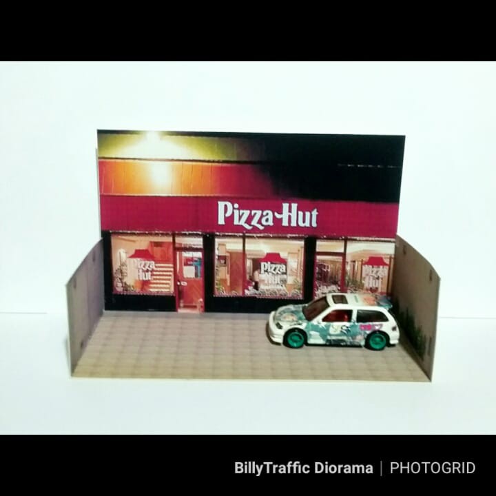 Diorama Papercraft Pizza Hut Scale 64 Make Photography Make