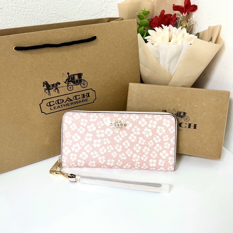 📛RẺ VÔ ĐỊCH📛VÍ COAH HOA LONG ZIP DÀI NỮ