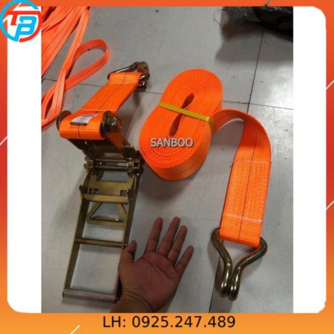 Dây cảo tăng đơ vải chằng hàng - 7.5cm - Tải 10 tấn - 10 Mét