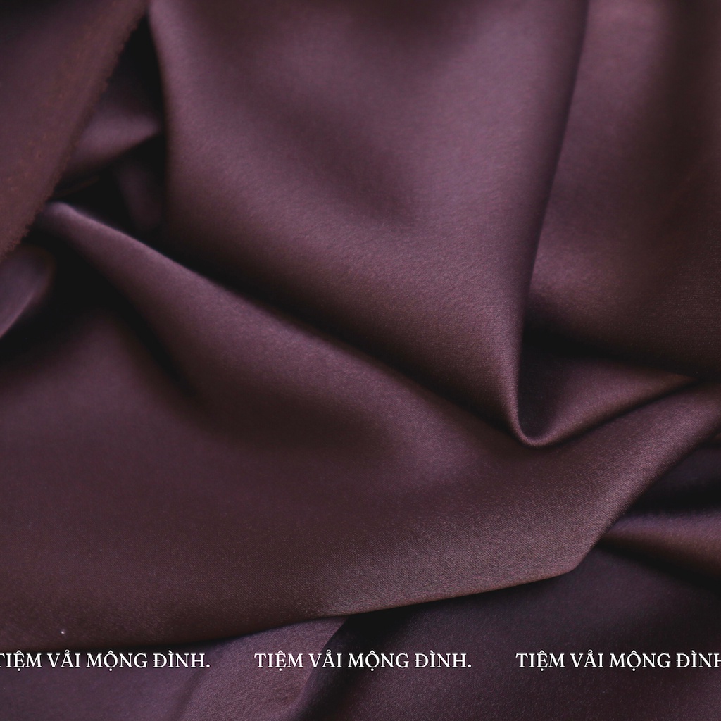 Vải Satin Màu Đỏ, Kem, Be, Nâu