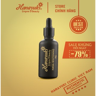 Serum dưỡng trắng căng bóng phục hồi da Hana Whitening Hanayuki Chính hãng 100%