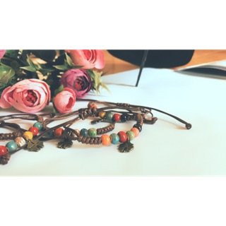 Vòng tay Handmade phối hạt gốm sứ
