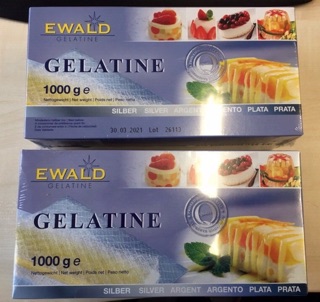 Gelatine Đức Ewald (lá/bột)