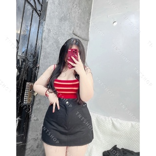 CHÂN VÁY KAKI  FORM A DÁNG NGẮN  [ TNT SHOP BIGSIZE 60KG 90KG ]