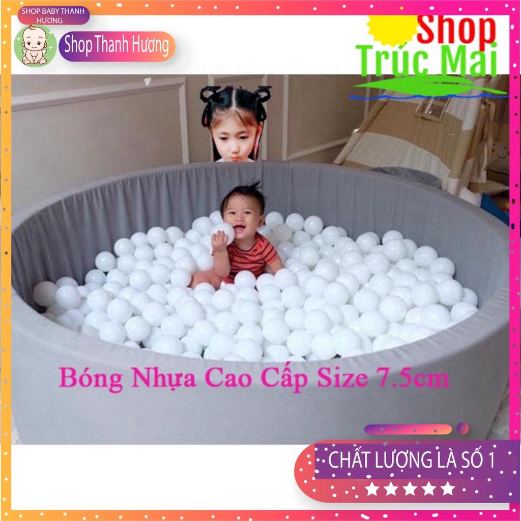 100 bóng nhựa loại đẹp CÓ VIDEO SIÊU CĂNG Banh khu vui chơi an toàn cho trẻ màu pastel