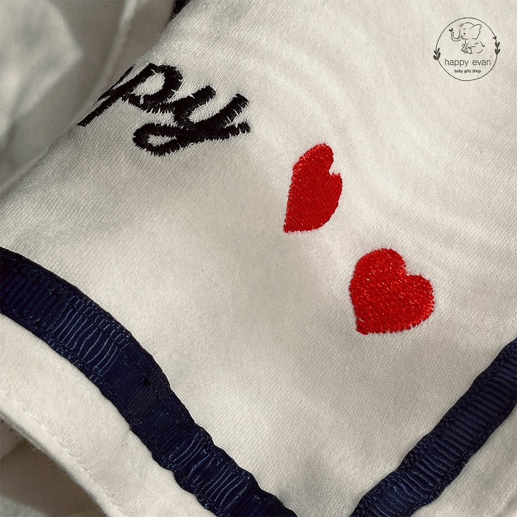 🅷.🄴🅅🄰🄽 Yếm cổ cotton cao cấp, trang nhã cho bé trai bé gái.
