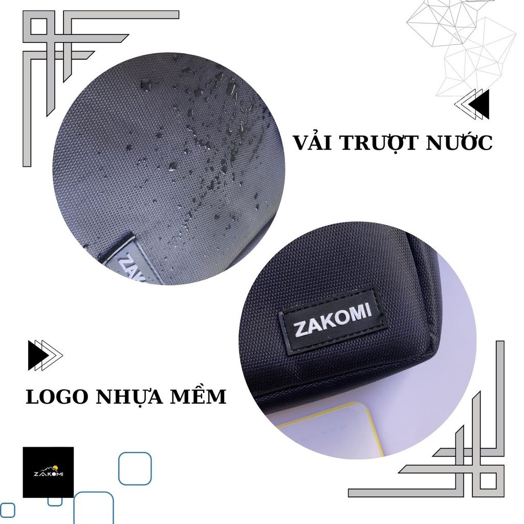 Túi đeo chéo mini nữ Zakomi vải Oxford chống nước , túi nhỏ đeo chéo đựng phụ kiện đi chơi – BH 12 tháng