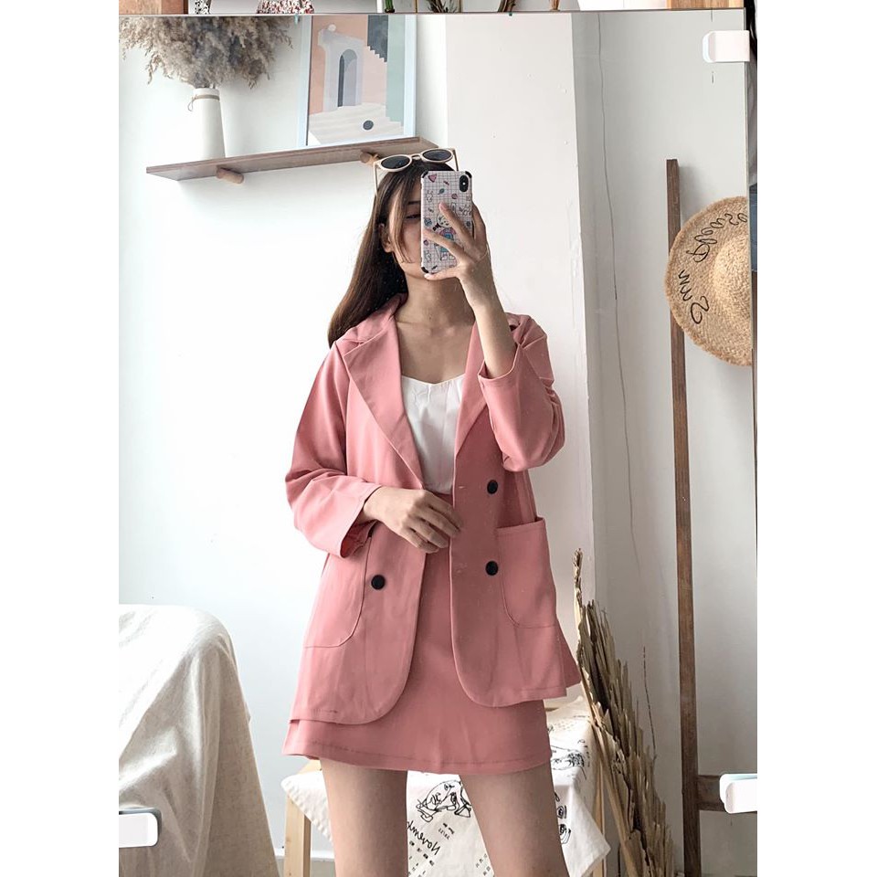 Set đồ nữ Blazer kèm chân váy Áo Vest nữ VNXK kèm đầm (ảnh-video thật/sẵ) | BigBuy360 - bigbuy360.vn