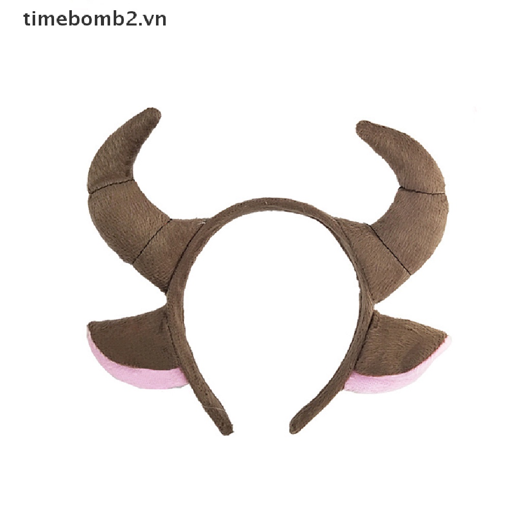 Cài Tóc Hình Sừng Bò Sữa Hóa Trang Sáng Tạo