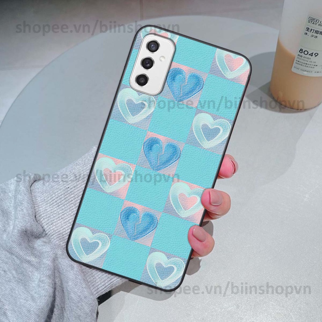 Ốp Samsung M52 5G caro trái tim nhiều màu sắc, đầy cá tính, khẳng định phong cách
