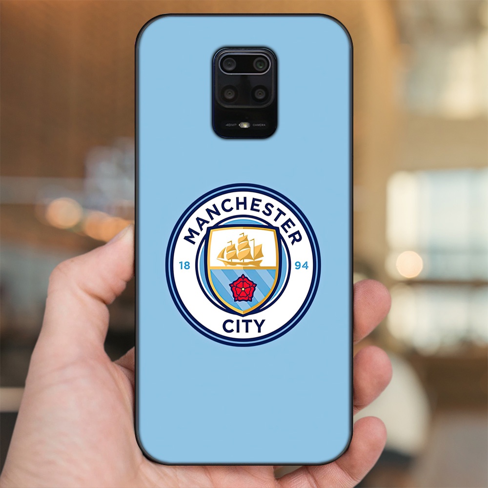 Ốp lưng Xiaomi Redmi Note 9s, Note 9 Pro viền đen in hình Manchester City MC