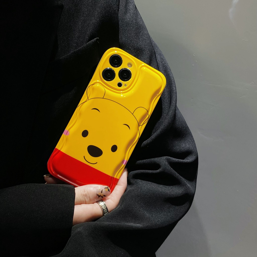 Ốp Điện Thoại Họa Tiết Hoạt Hình Winnie Dễ Thương Chống Sốc Cho iPhone 13/12/11/X