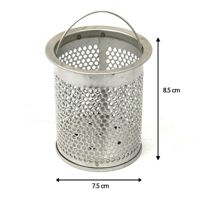 Rọ Lọc Rác Lọc Bã Cặn Bồn Rửa Bát Chất Liệu Inox Không Gỉ