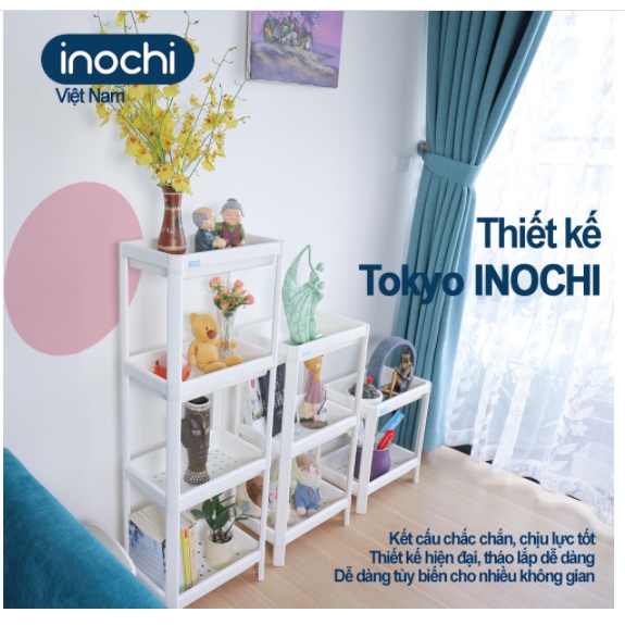 Kệ đa năng Tokyo 2/3/4 tầng - Phong cách tối giản, Thiết kế tinh tế, Chịu lực tốt, Chất lượng Nhật Bản