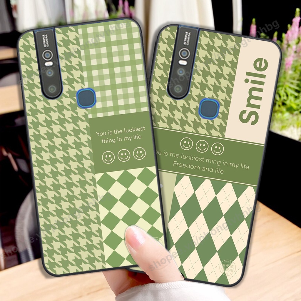 Ốp lưng Vivo V15 / V15 Pro in mẫu gấu thể thao , smile mặt cười cực cute