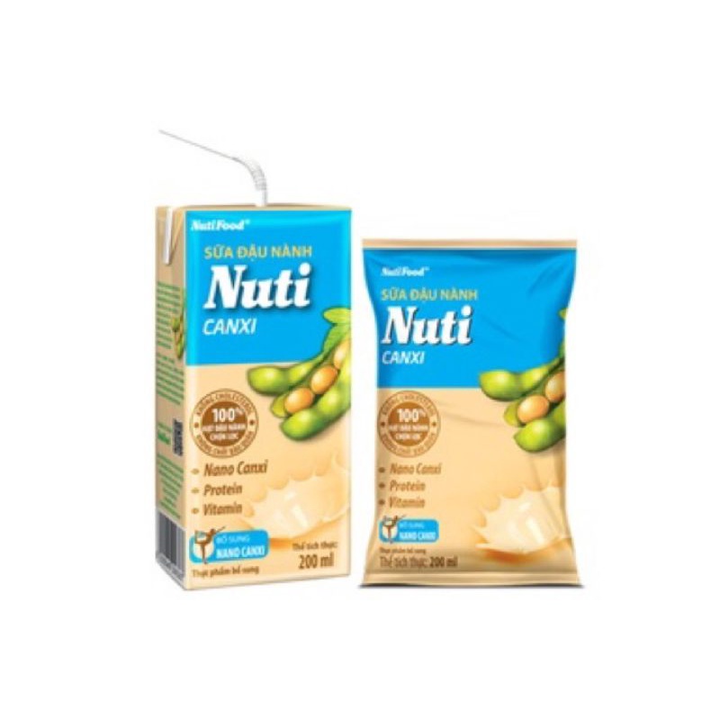 Thùng Sữa Đậu Nành NuTi 36 Hộp x200ml