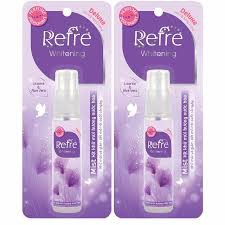 Combo 2 chai Xịt khử mùi hương nước hoa Refre Whiterning Deluxe  30ml