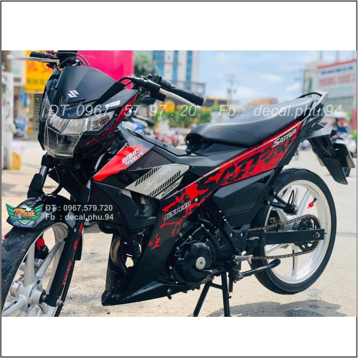 Tem Rời Satria Đỏ đen (O)