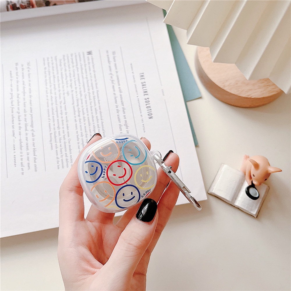 Vỏ Bảo Vệ Hộp Sạc Tai Nghe Baseus WM02 Mềm Trong Suốt Họa Tiết Phi Hành Gia Mặt Cười