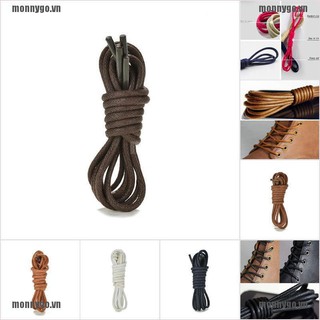 < Monnygo + COD > Dây Giày Bốt Da Dạng Tròn Sáp