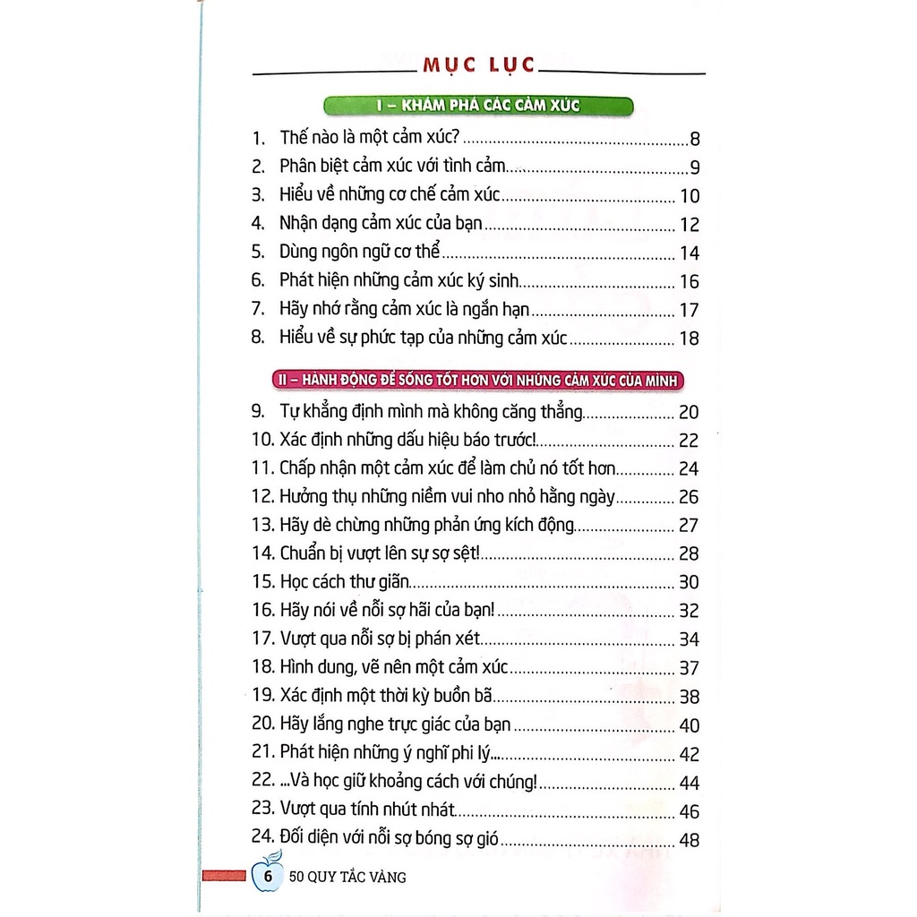 Sách - Làm chủ cảm xúc - 50 Quy tắc vàng