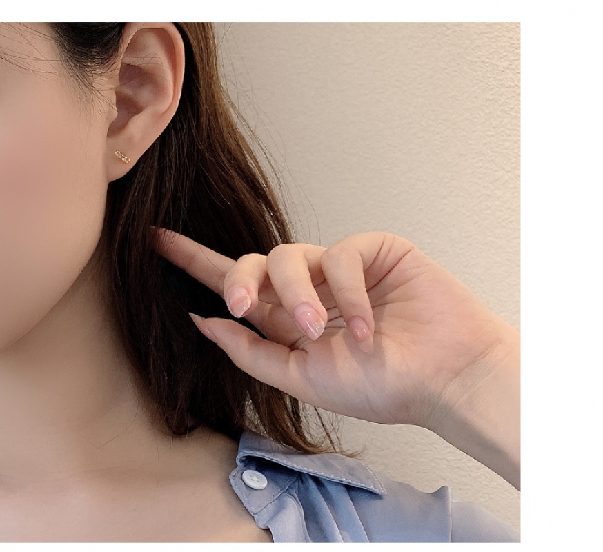 Bộ 3 Cặp Khuyên Tai Kim Bạc Thiết Kế Đơn Giản