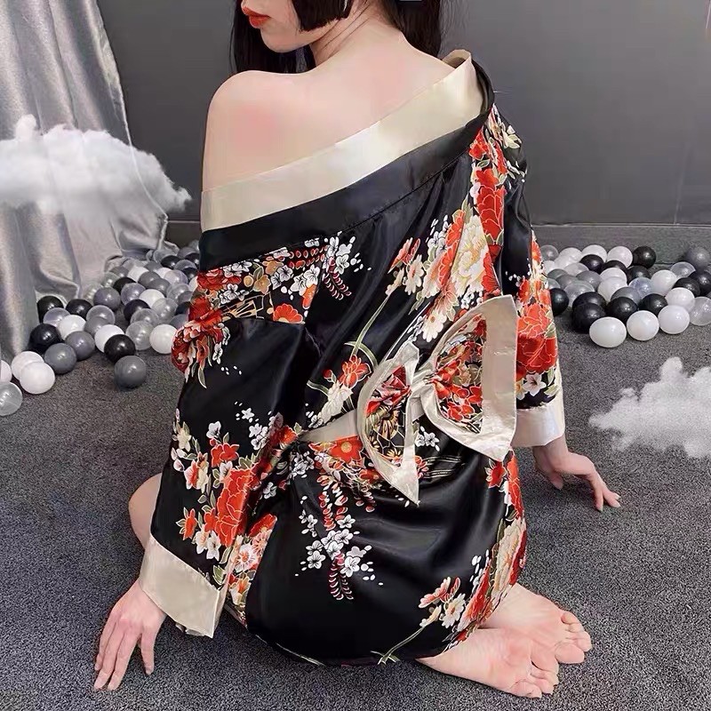 🇯🇵Kimono Hoa Nhật Bản Cao Cấp 🇯🇵 | Cosplay Sexy | Cosplay nàng Geisha Nhật Bản gợi cảm - ME1025