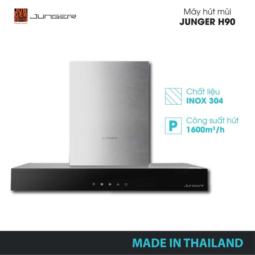 Máy hút mùi Junger H90 chính hãng | MADE IN THAILAND