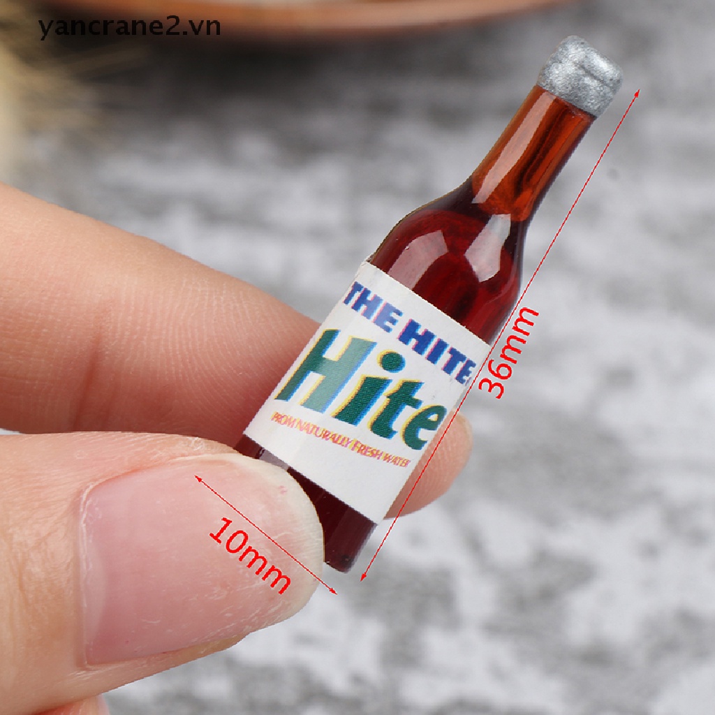 Bộ 8 Mô Hình Chai Rượu mini Tỉ Lệ 1: 12 Trang Trí Nhà Búp Bê