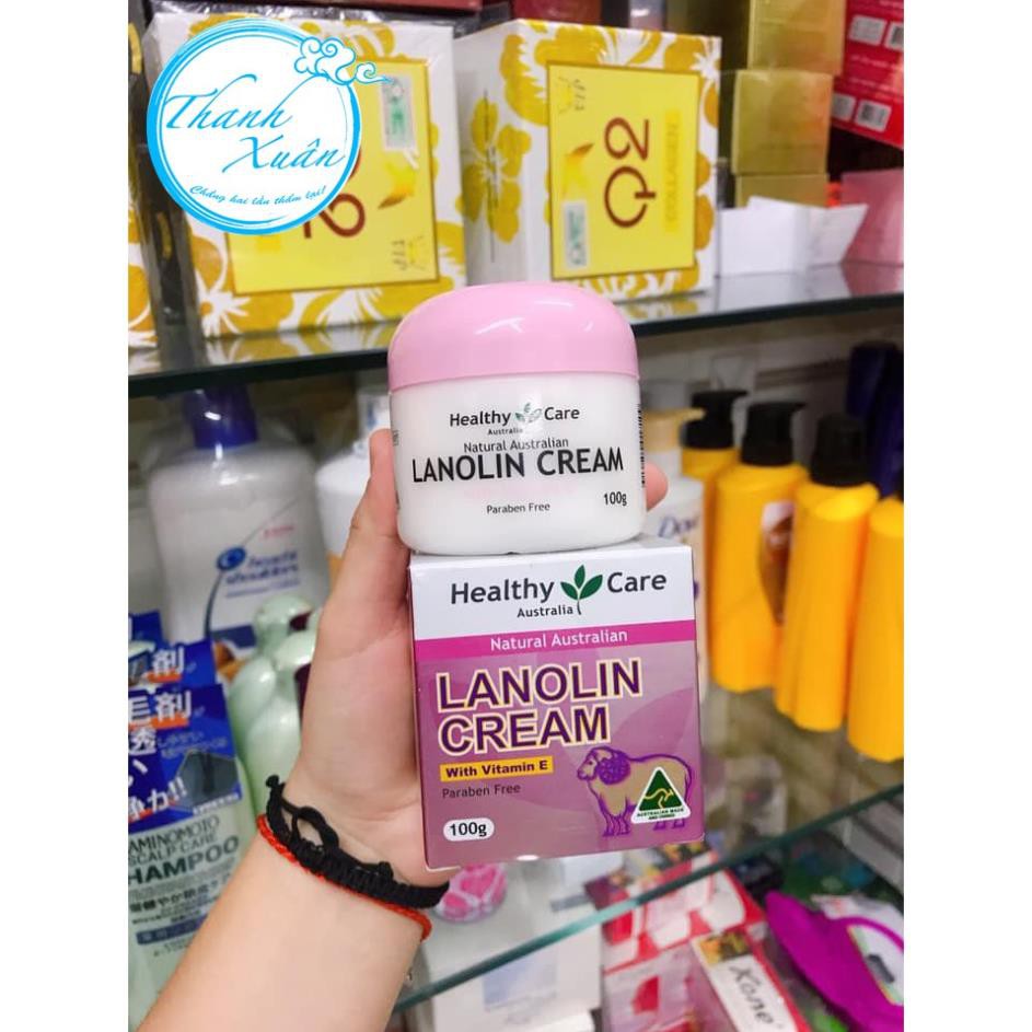 [Hàng Úc 🇦🇺 Mã AUS9396 Giảm 100K] Kem Dưỡng Trắng Da Mỡ Cừu Healthy Care Lanolin Cream