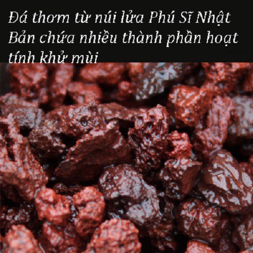 Cốc đá thơm CAO CẤP hương cà phê và nước hoa từ đá núi lửa hoạt tính khử vi khuẩn nấm gây mùi