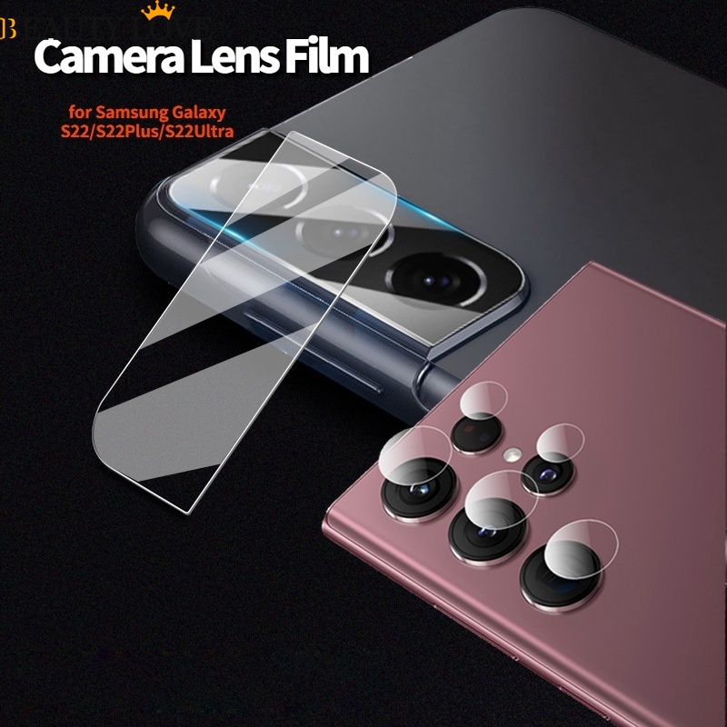 1 Miếng Dán Cường Lực Bảo Vệ Ống Kính Camera Cho Samsung Galaxy S22 S22Plus S22Ultra / HD