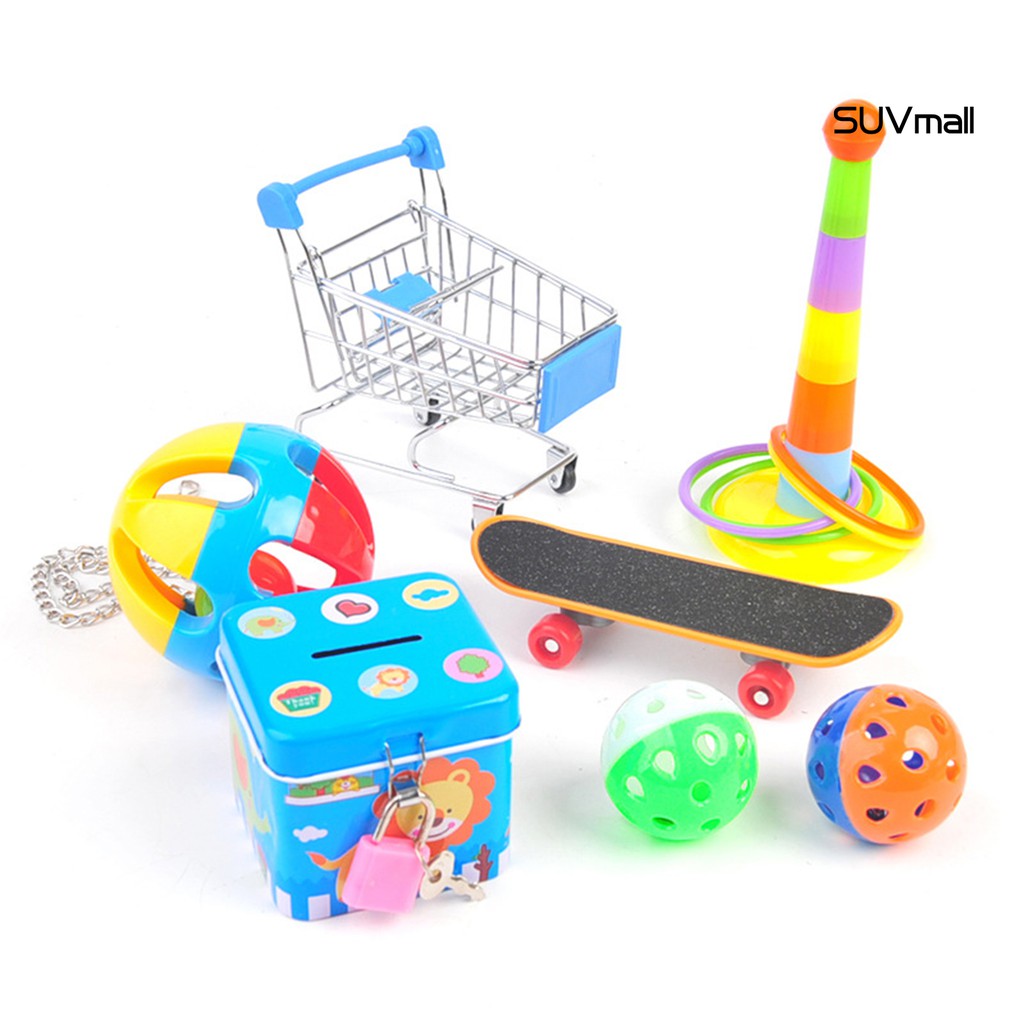 Bộ 5/6/7 món đồ chơi ván trượt dành cho chim vẹt