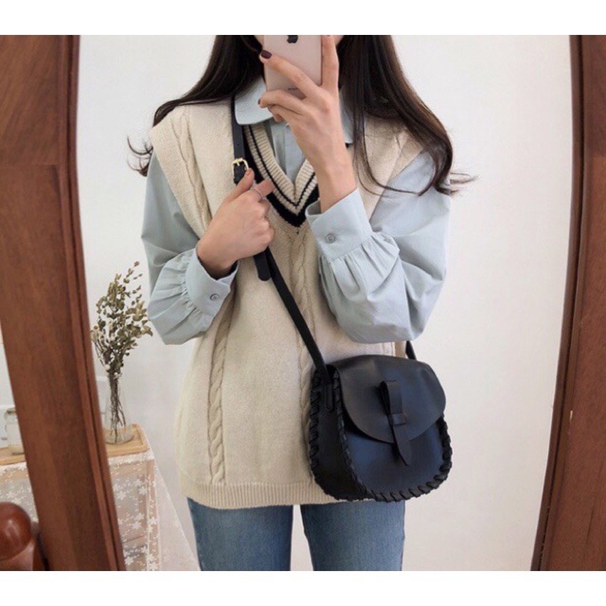 Túi xách đeo chéo nữ thời trang giá rẻ đẹp đi chơi phong cách vintage hàn quốc DC75