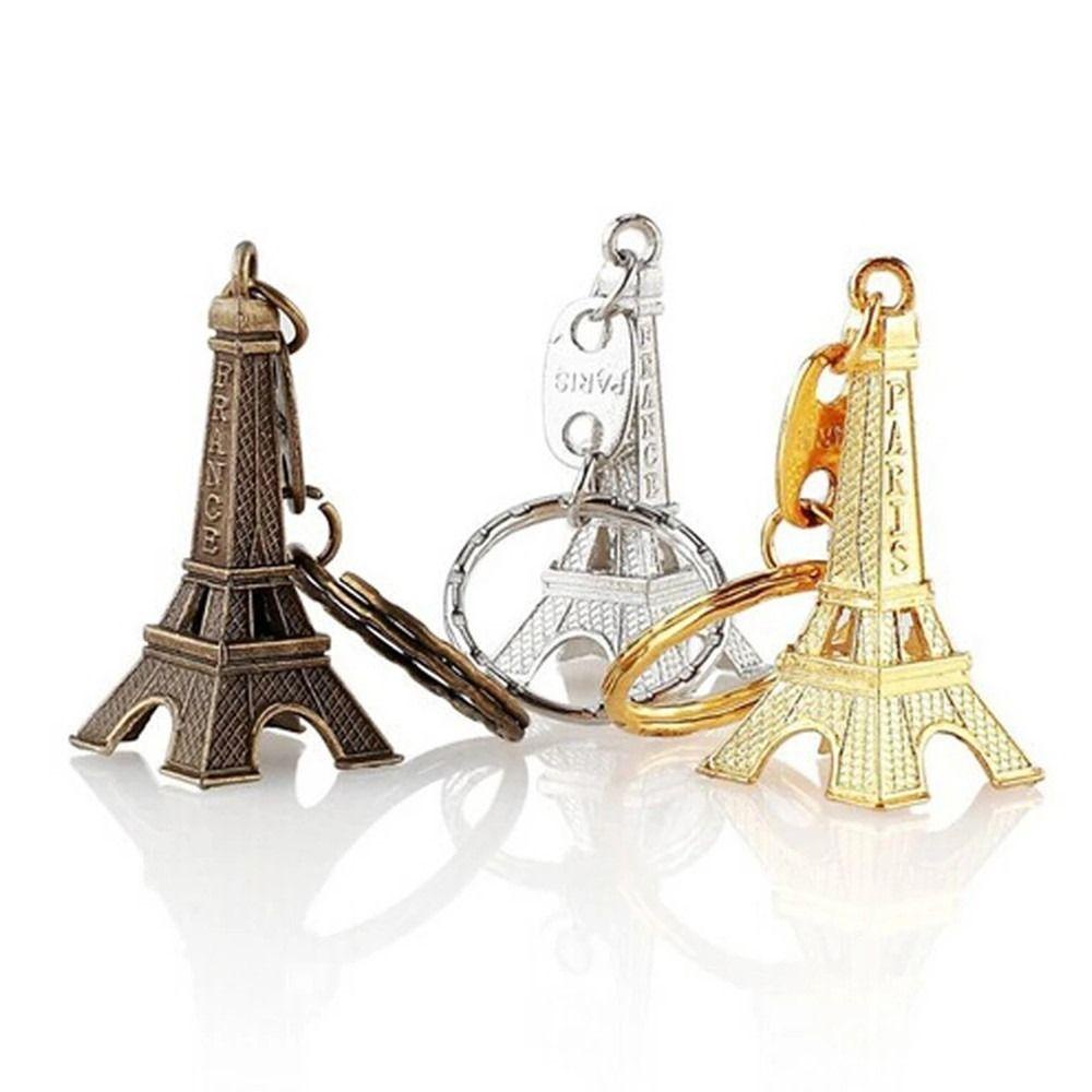 Móc Khóa Kim Loại Hình Tháp Eiffel Thời Trang