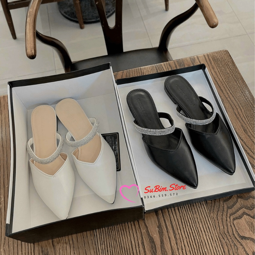 Sục Mũi Nhọn Quai Đính Đá Gót 2p Sang Chảnh (Mã SU268) – SuBim.Store