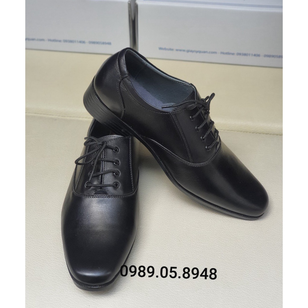 Giày da nam công sở mã 407 - Da Thật 100%, Có Khâu Đế, Bảo hành 12 tháng