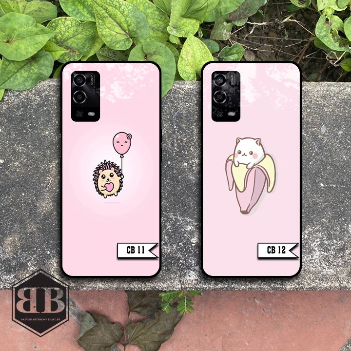 ỐP LƯNG KÍNH CƯỜNG LỰC OPPO A55 siêu đáng yêu