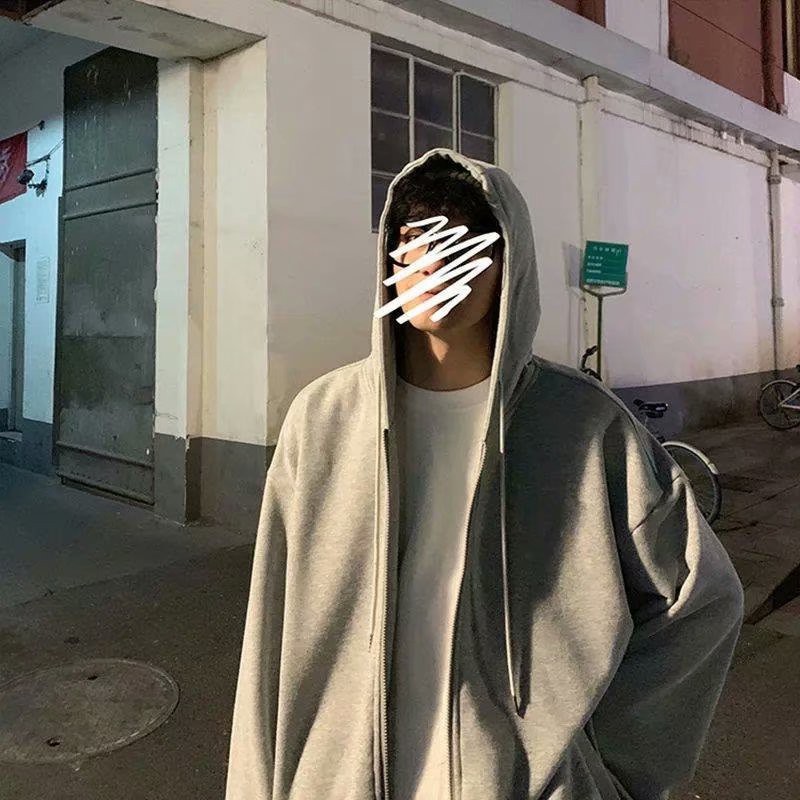 The autumn men's simple Korean version of loose hooded fashion coat | BigBuy360 - bigbuy360.vn