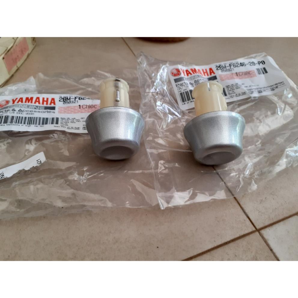 Đầu tay lái (Gù tay lái) Grande - Janus - Acruzo zin chính hãng Yamaha - Bạc
