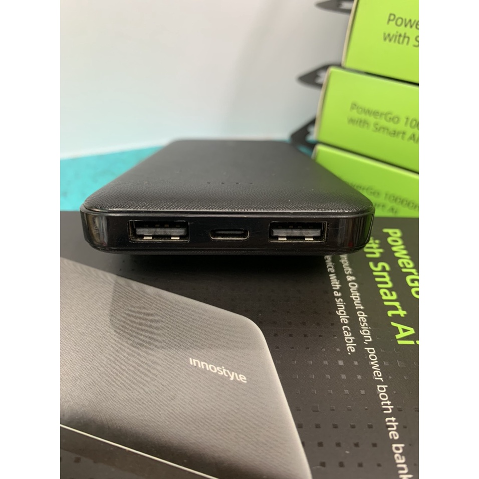 Sạc dự phòng Innostyle 10000mah powerGo smart AI hàng USA bảo hành 1 năm 1 đổi 1