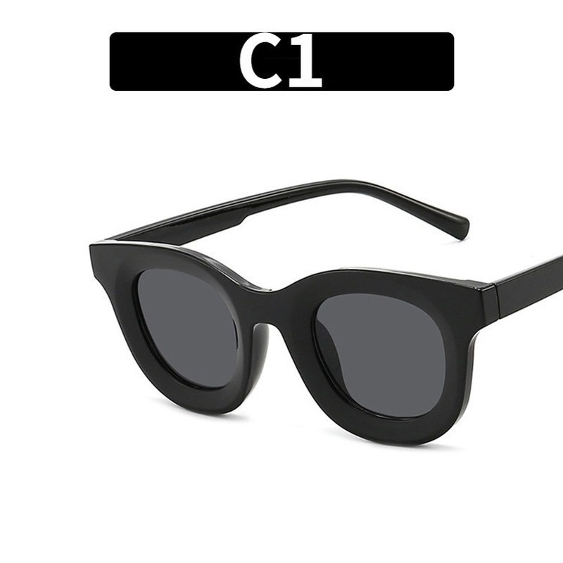 Kính Mát Gọng Oval Màu Kẹo Thời Trang Cho Nam Nữ